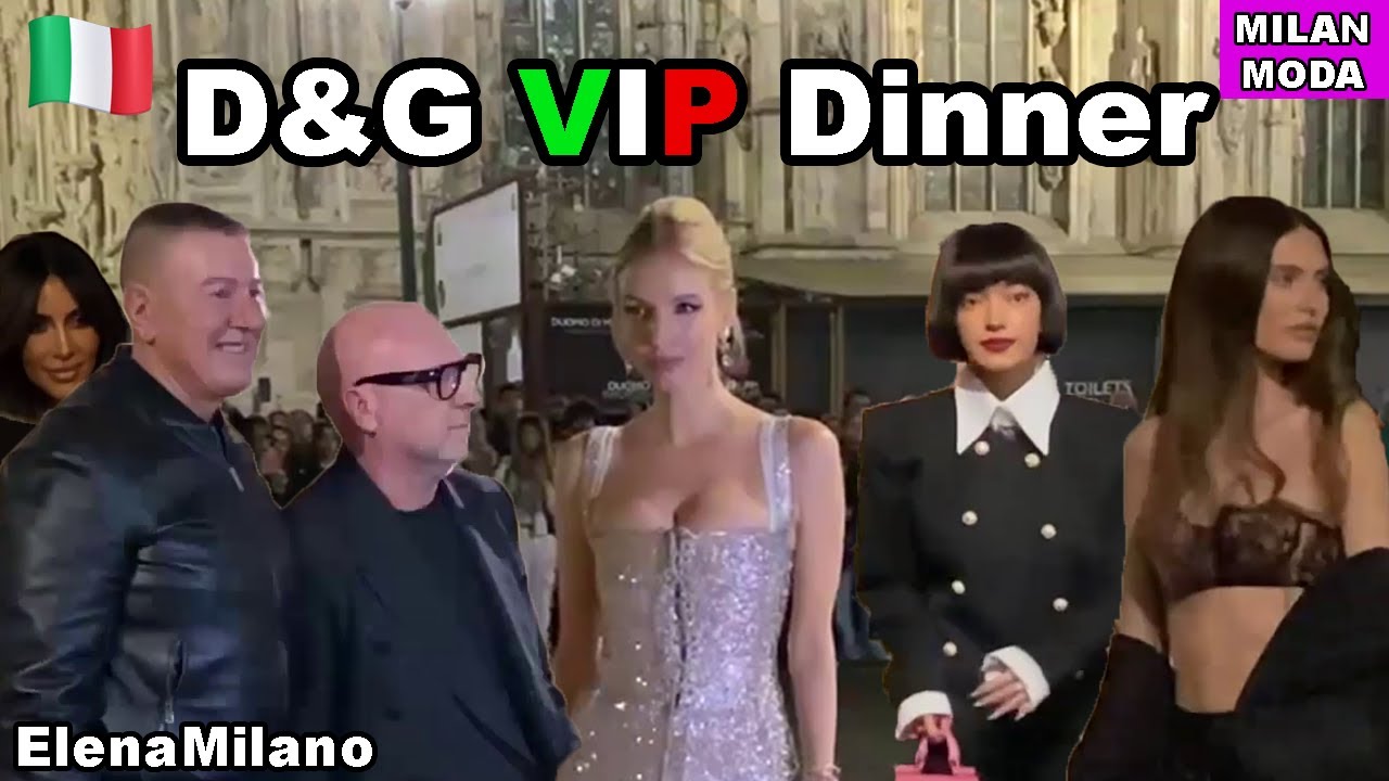 Italy 🇮🇹 Milan  Dolce & Gabbana Kim VIP private party. Evening