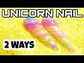 2 Different Techniques to do the UNICORN NAIL by Black Swan Beauty