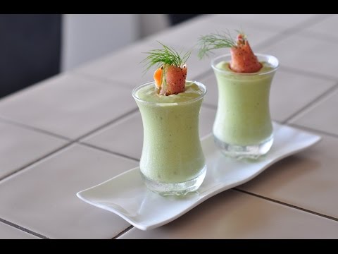 Salmon with avocado mousse