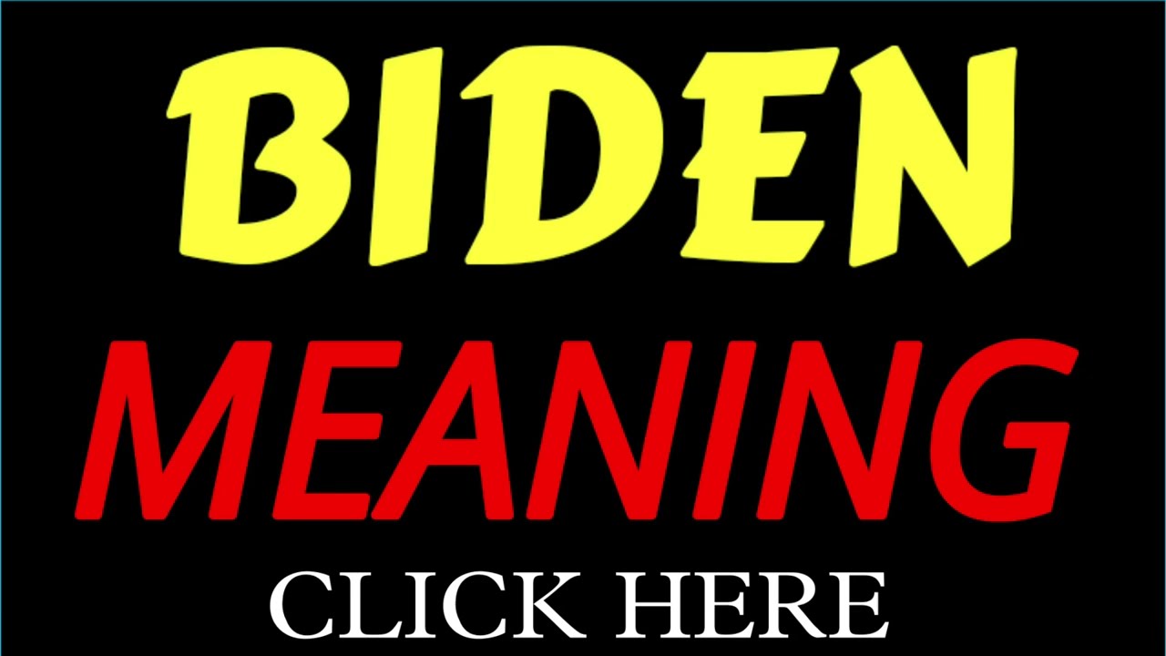 What does the name BIDEN mean | BIDEN meaning in english | Meaning of name BIDEN