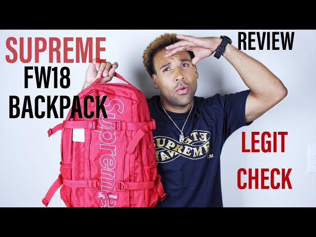 Supreme Backpack FW18 Black Reflective