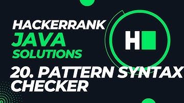 Day 20- Java Pattern Syntax Checkers|| Hackerrank Java Solutions || Hindi