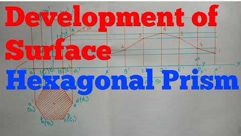Development of surface of a hexagonal prism engineering graphics in tamil