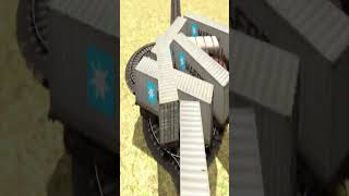 Crazy Extreme Train Running Through Unique Bumpy Tracks 🔥😨🚆 BeamNG Train Sim3D #shorts