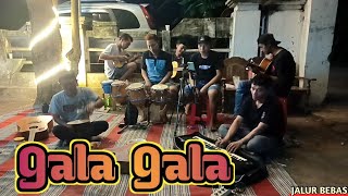 Gala gala (Rhoma Irama) cover pengamen jalur bebas dangdut koplo akustik