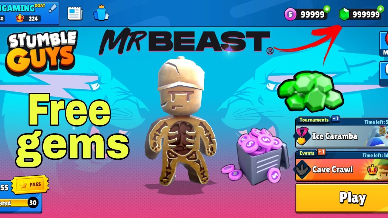 How To Get Free Gems In Stumble guys | stumble guys me free gems kaise