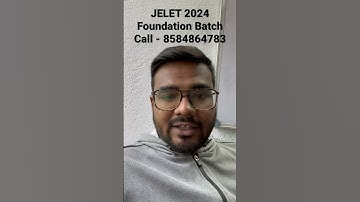 JELET 2024 Foundation Batch| Offline & Online Both | #shorts #shortvideo