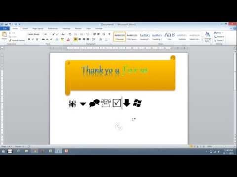 How to Insert Symbol in MS Word
