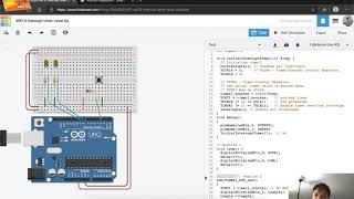 WK10 Interrupt Timer Level Up using Tinkercad