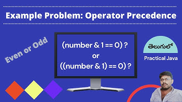 Operator Precedence - Example Problem || Practical Java || తెలుగులో