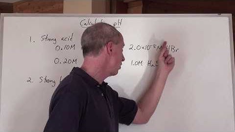Chemguy Chemistry: Acids and Bases 6: pH of Strong Acids and Bases