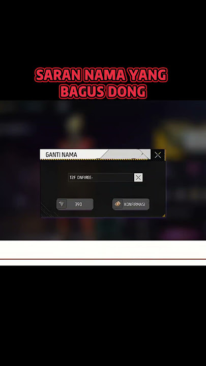 SARAN NAMA YANG BAGUS BUAT NARUTO KW GESS #ff #freefire #freefiremax #garenafreefire #shorts