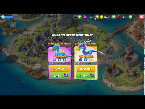 Dragon Mania Legends - How To Breed Ice Cream Dragon