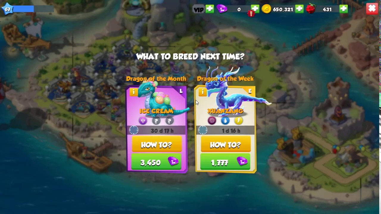 dragon mania legends breeding ice cream