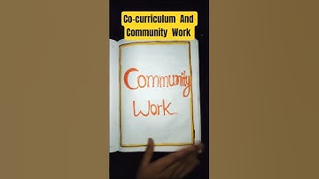Co-curriculum And community Work Assignment || D.El.Ed And B.Ed File || #trending #youtubeshorts