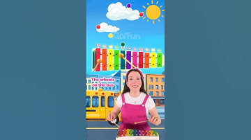 How to play The Wheels on the Bus on the xylophone (glockenspiel) 🚌 #music #learning #tutorial #kids