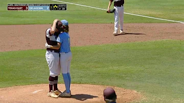 Little League batter hugs pitcher who hit him in head with ball | ABC7 Chicago