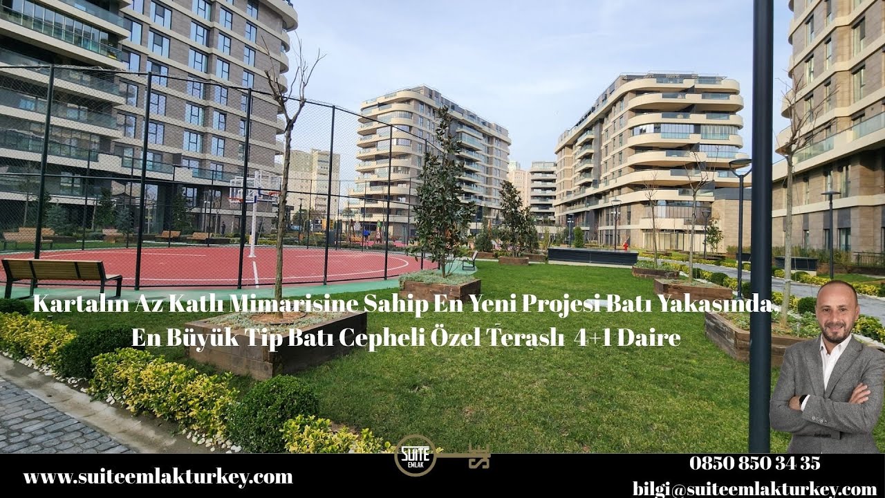 Kartal'ın En Genç Az Katlı Projesi Batı Yakasının En Büyük Tip Özel Teraslı 4+1 Daire