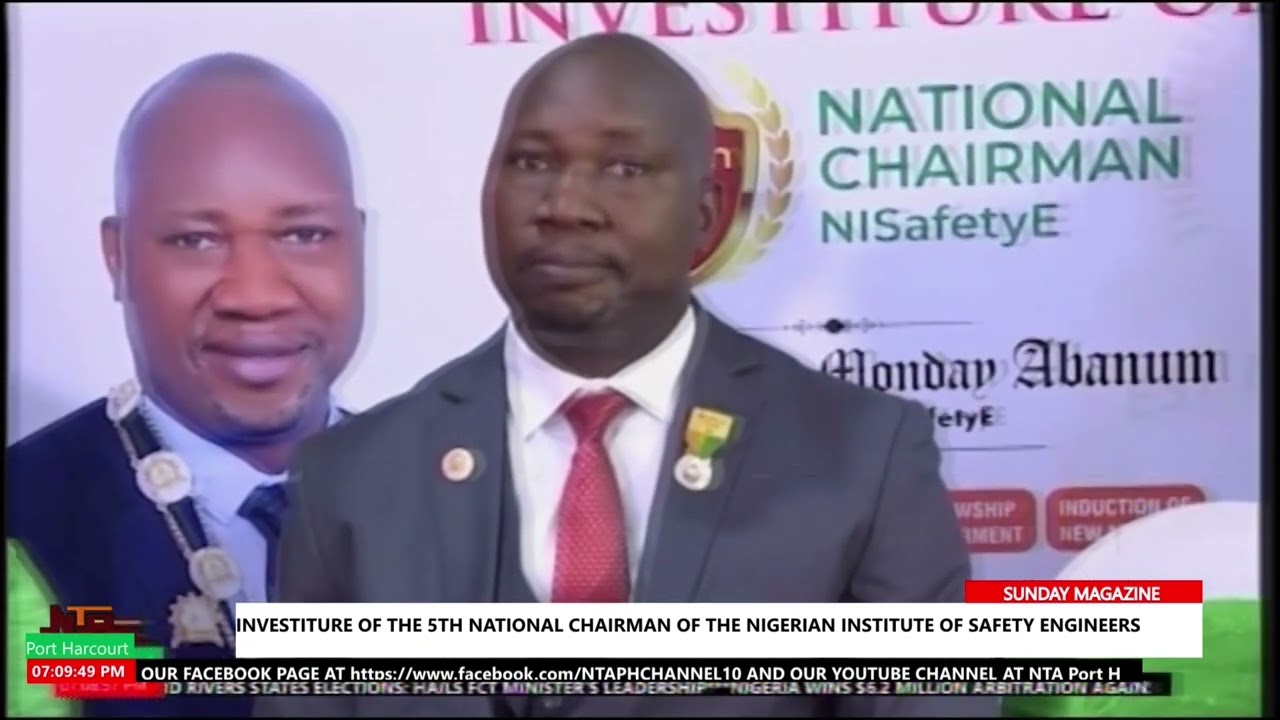 THE INVESTITURE OF THE 5TH NATIONAL CHAIRMAN OF NiSAFETYE ENGR. ANDREW ABANUM HAS TAKEN PLACE