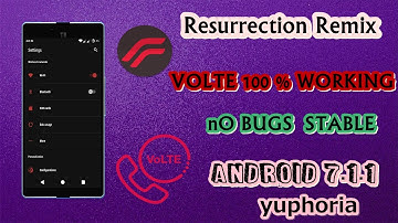 Ressurection Remix 5.8.0  VoLTE  Nougat 7.1.1 on Yu Yuphoria