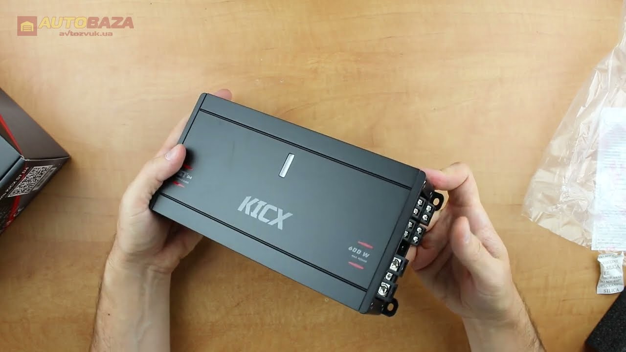 Чотириканальний підсилювач Kicx ST D4 4457 - YouTube