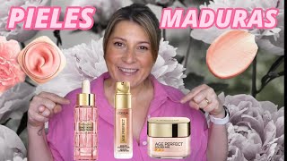 🧴Rutina para  PIELES  MADURAS/ 🌸🌷 L´Oreal Paris Goden Age 🫙