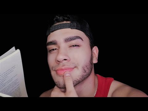 ASMR español: Sonidos relajantes de besos y barba *lectura inaudible + mouth sounds