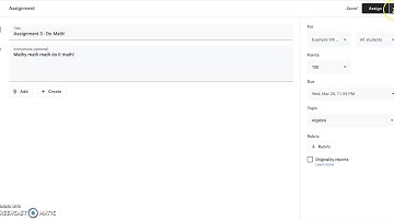 Scheduling Assignment in Google Classroom
