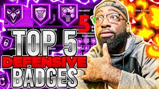 TOP 5 BEST DEFENSIVE BADGES IN NBA2K21 NEXT GEN!! BEST DEFENSIVE BADGES!!