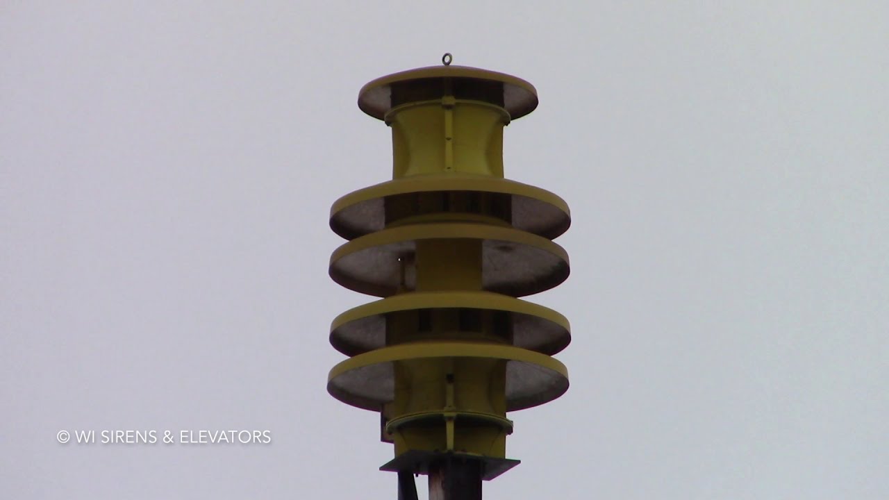 ACA SuperBanshee Siren Test, Johnson Creek, WI (Alert, Attack & Alert) - 1/10/21