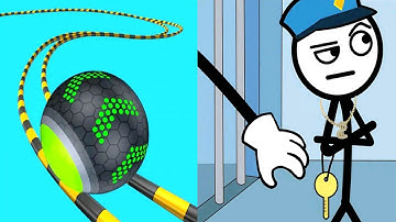 Satisfying ASMR Gameplay - Thief Puzzle vs Going Balls Walkthrough Funny Gameplay All Levels