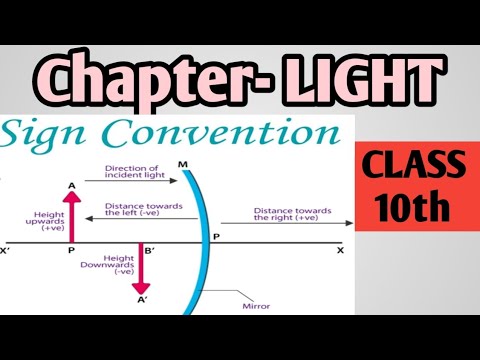 Sign Convention of Mirrors | Light Class 10 |NCERT CLASS 10 |#tricks # ...