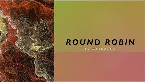 Round Robin Scheduling |Algorithm|Example|Explanation | Operating System Concepts | POTULA PRADYUMNA