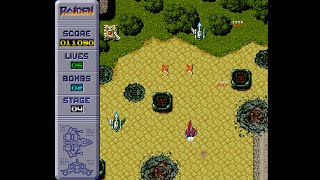 Amiga 1200 Gameplay - Raiden (1 Level DEMO)