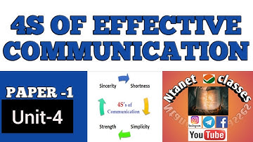 LECTURE-3/4S OF EFFECTIVE COMMUNICATION/ICT/PAPER-1/IMPORTANT TOPIC FOR NTANET EXAM/SET/PGT/B.ED