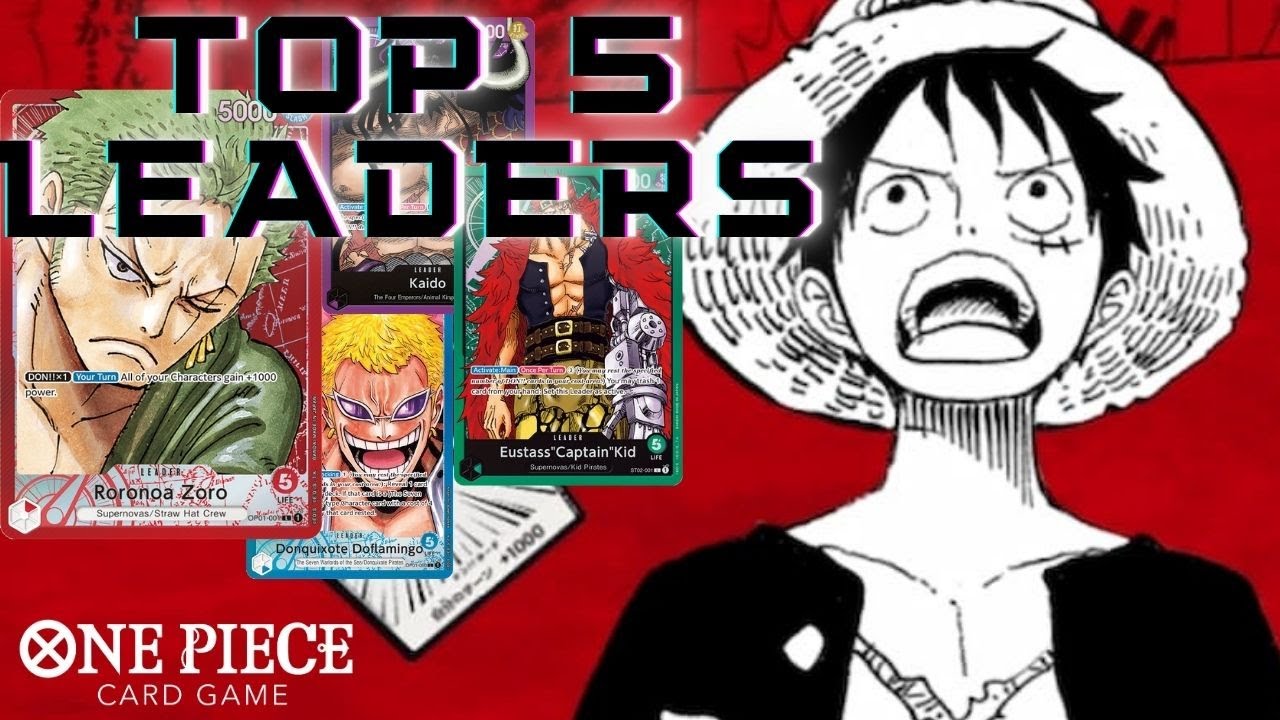 Top 5 Leaders! One Piece TCG [Romance Dawn] [Starter Decks] YouTube
