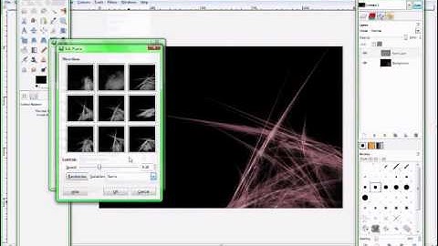 How to make an Custom made Desktop Background on Gimp 2.6