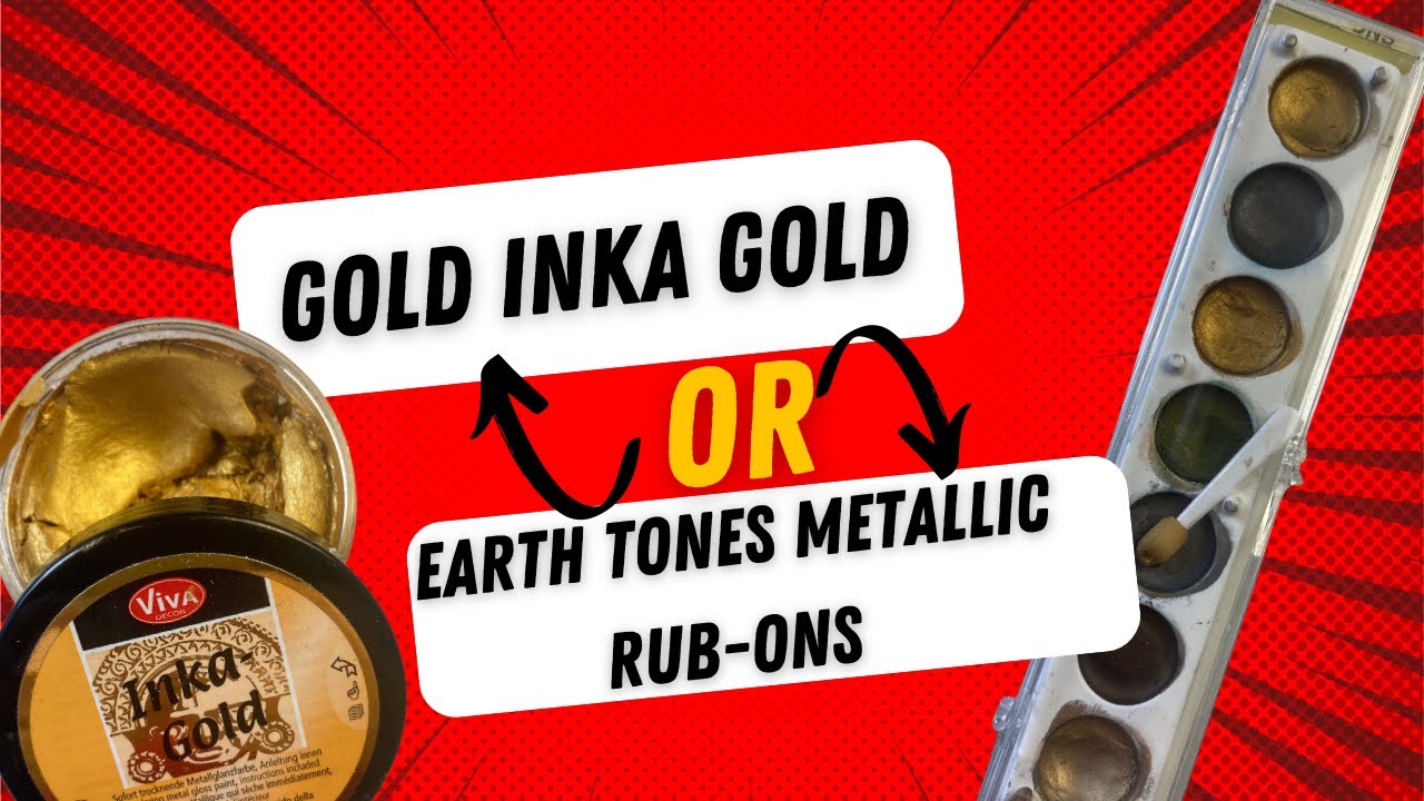 Inka Gold or Metallic Rub ons Review YouTube