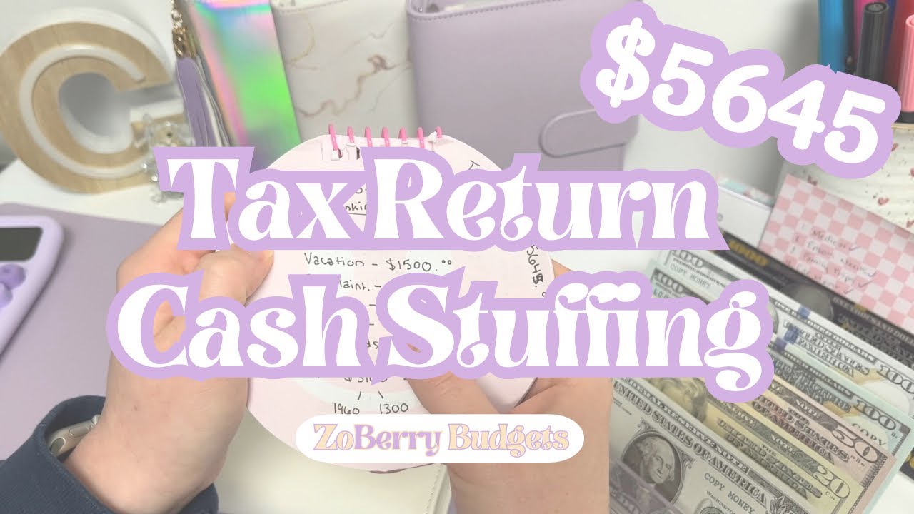 💸 HUGE Cash Stuffing & Debt Payoff! | Tax Return Sinking Funds Stuffing | Mar. 2025