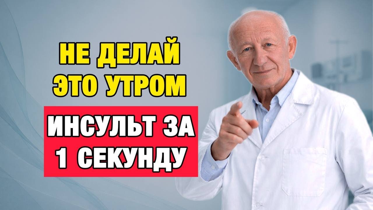 Никогда не делайте этого утром после 60 — главный пусковой механизм инсульта