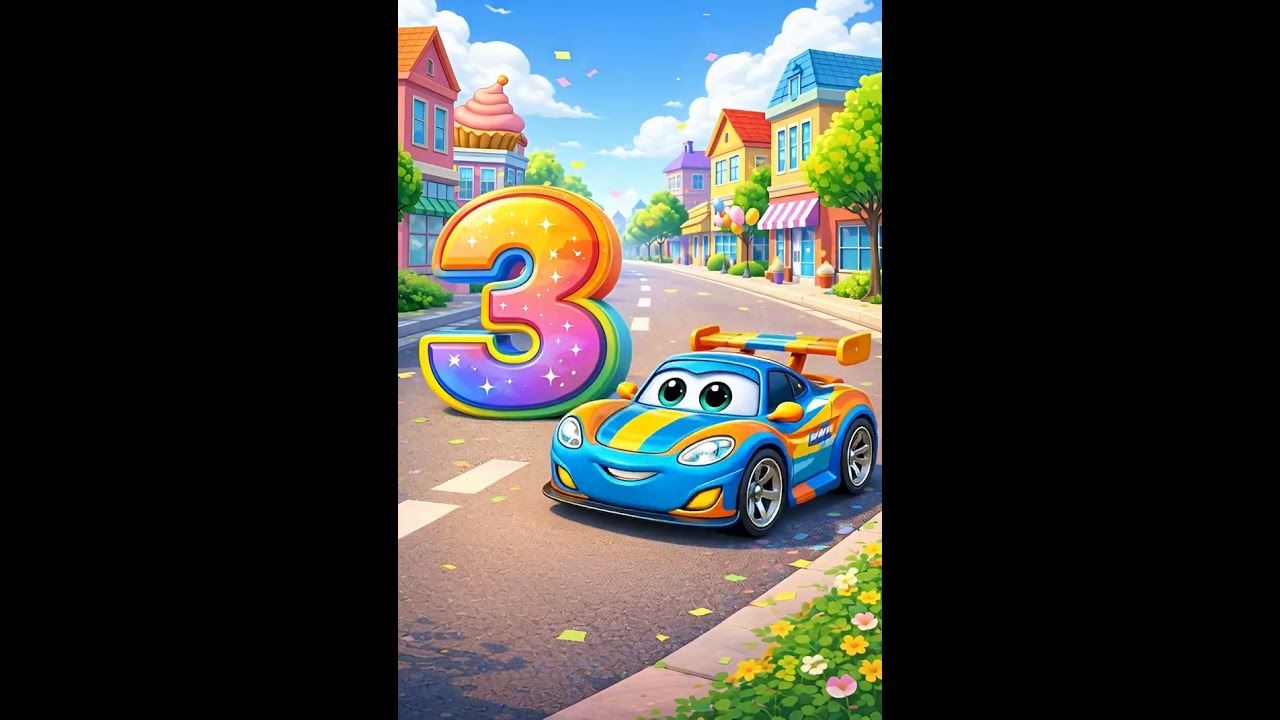 Count 3 Cars 🚘 | Learn Numbers 1–10 | Kids Counting Fun