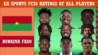 Is Lassina Traore Among Top 10 Players For Country - Ea Fc26 Ratings Of All Players For Burkina Faso