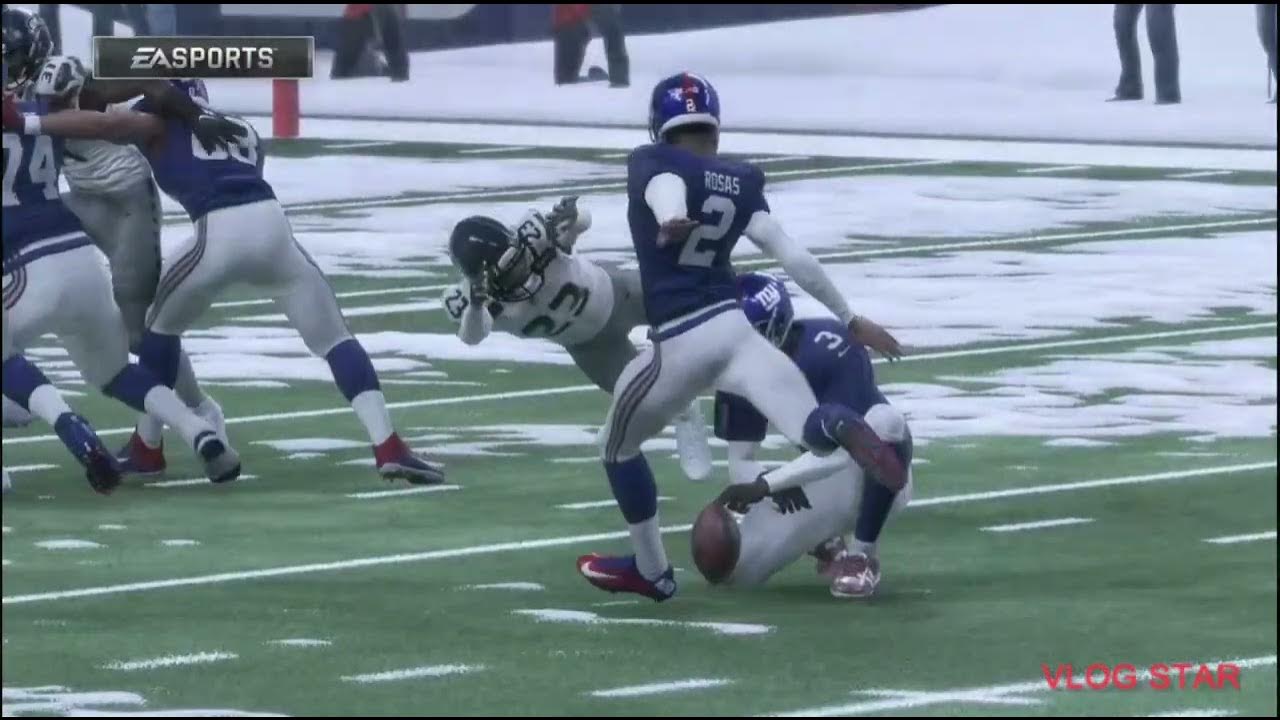 NFL Madden 18 threepoint conversion block/touchdown on the New York
