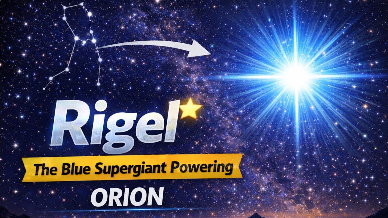 Rigel 🌟 | The Blue Supergiant Powering Orion and Massive Star Lighting Up the Orion Constellation