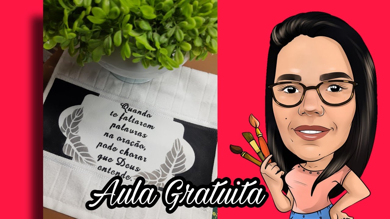 Aula  de pintura em tecido - com stencil litoarte - pintando toalha de lavabo - aula gratuita