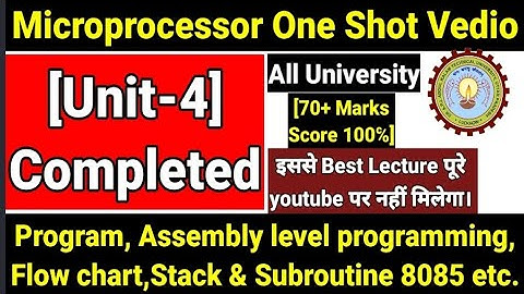 Microprocessor Aktu Unit 4 |Microprocessor Aktu |Unit 1|Unit 2|Unit 3| Unit 4| Unit 5|All university