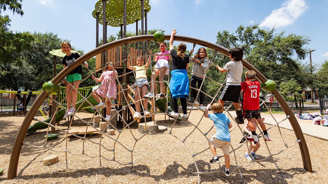 Travis Elementary SPARK Park - Nature-Inspired Playground Towers!