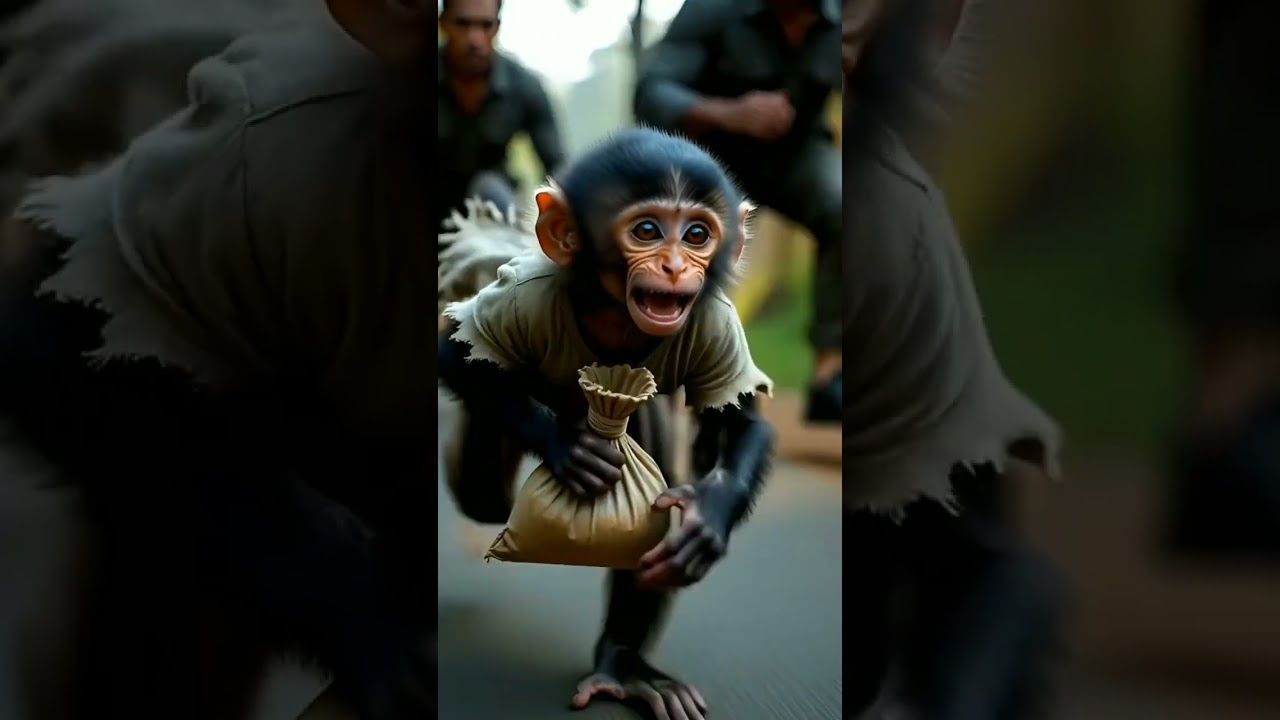 # baby monkey emotional story # baby monkey ke friend # viral shorts # shorts video #