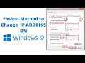 how to change IP address on windows 10