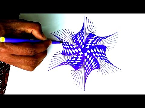 How To Draw a Spirograph Geometric Pattern || Geometric Design